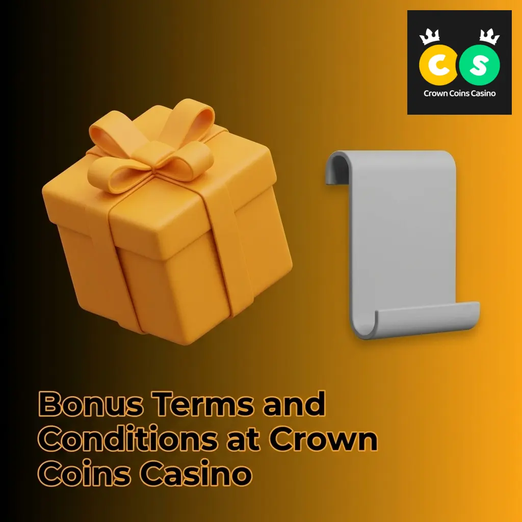 Crown Coins Casino bonus terms and conditions covering Sweeps Coins redemption, eligibility, and promotional rules for US players