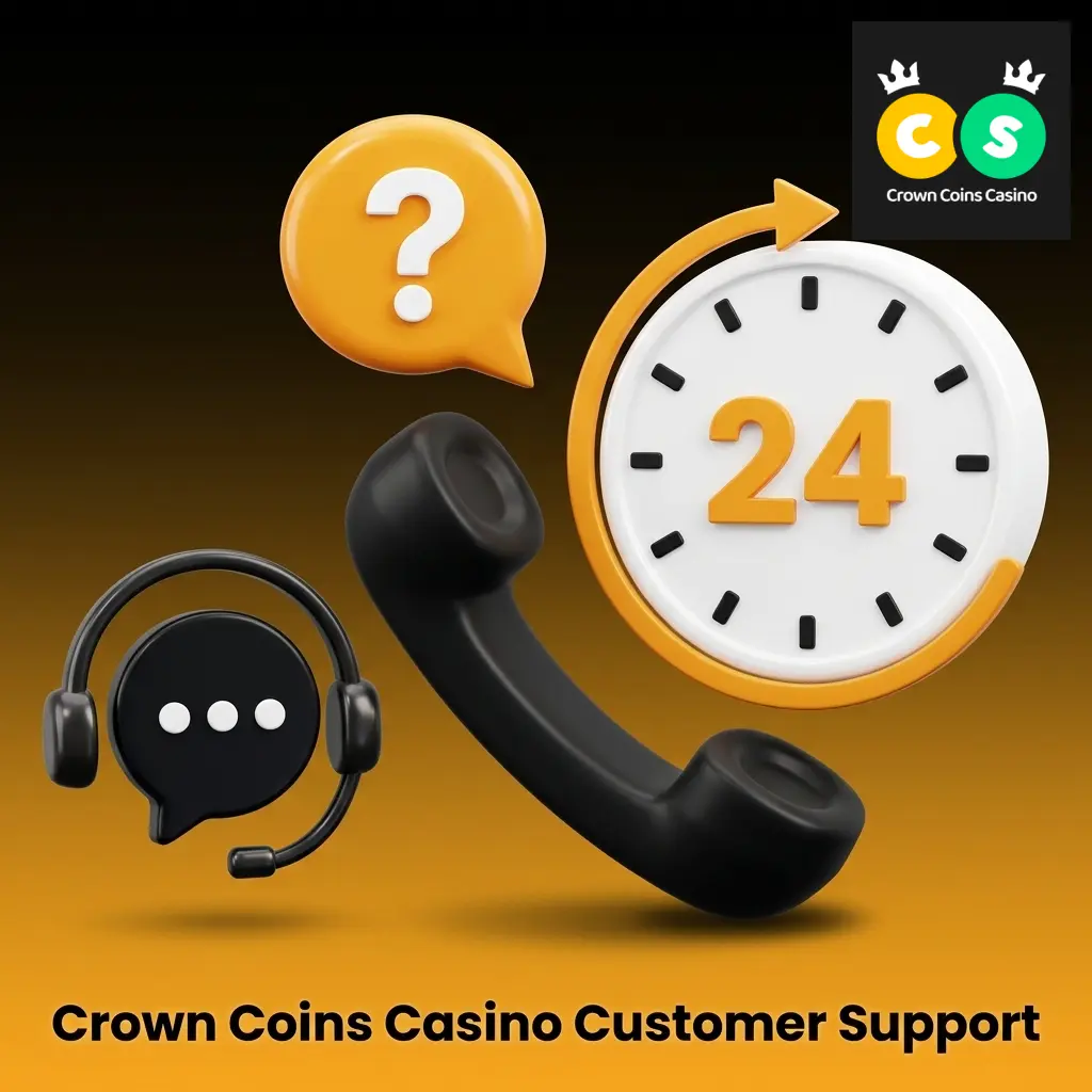 Crown Coins Casino customer support options including live chat and email for US players