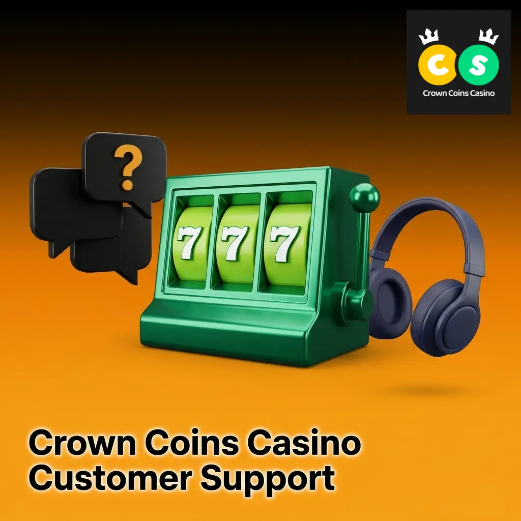 Crown Coins Casino customer support options including live chat, email, and help center for account and payment queries