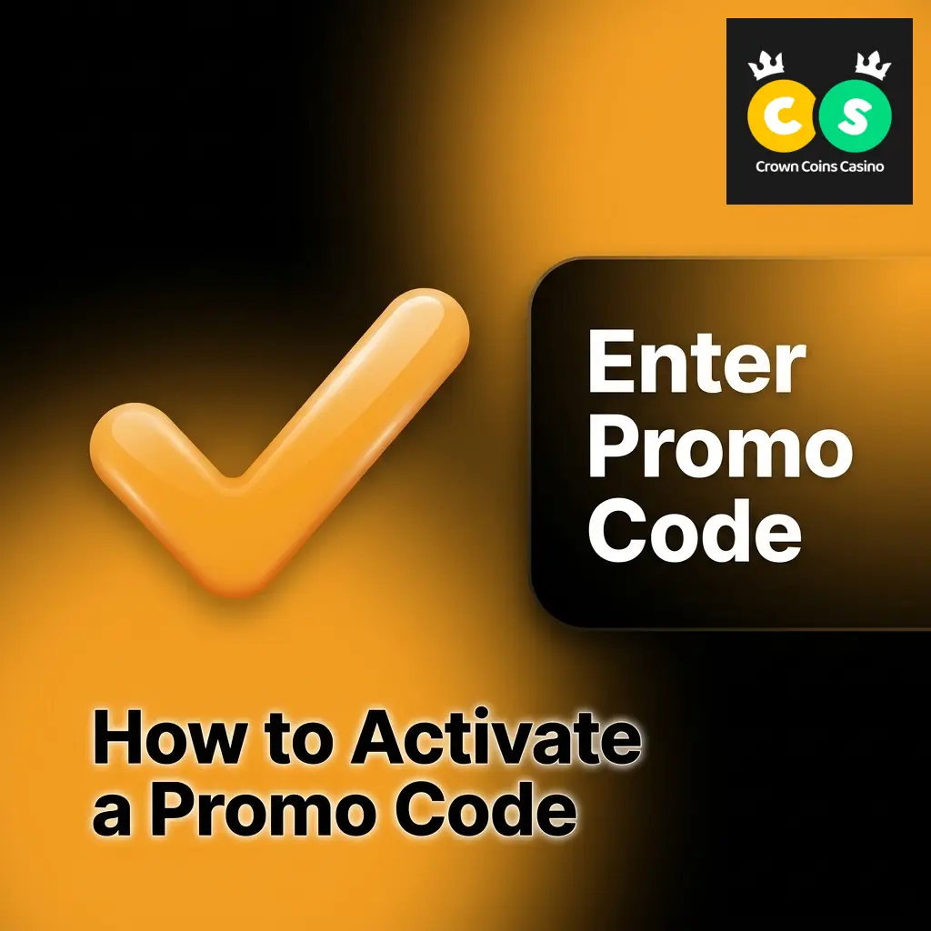 Step-by-step guide to activating a promo code at Crown Coins Casino on desktop or mobile
