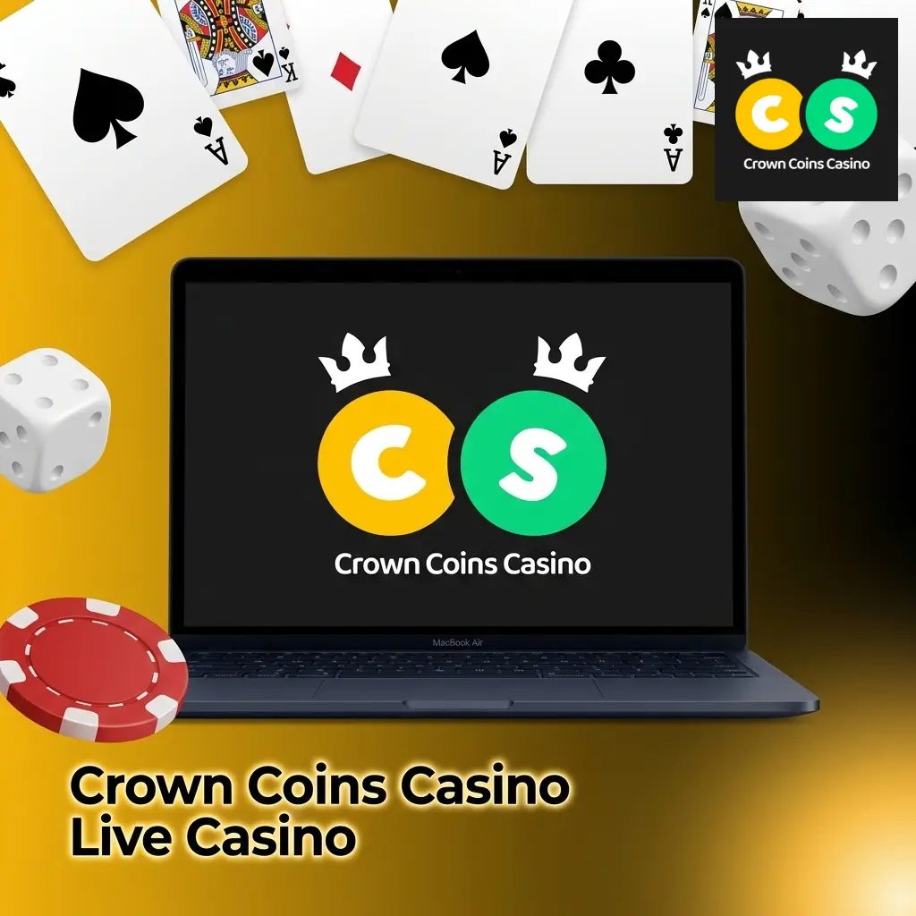 Live casino lobby at Crown Coins Casino featuring Evolution Gaming tables including Lightning Roulette and Infinite Blackjack