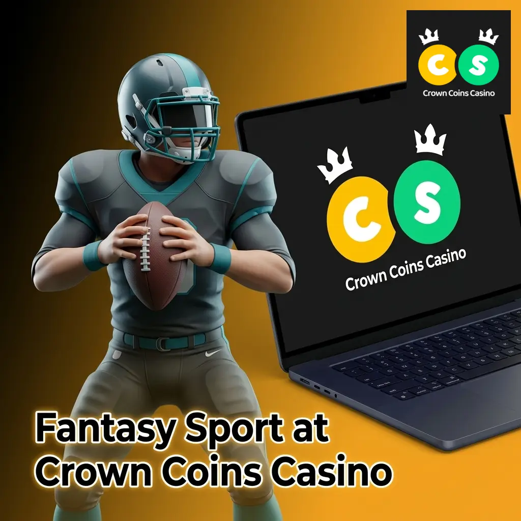 Fantasy sport at Crown Coins Casino with virtual rosters for NFL, NBA, MLB, NHL, and soccer leagues