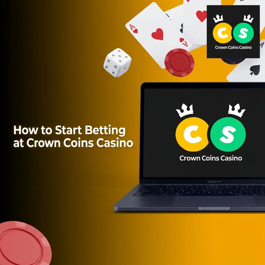 Step-by-step guide on how to start betting at Crown Coins Casino, from registration to withdrawing winnings