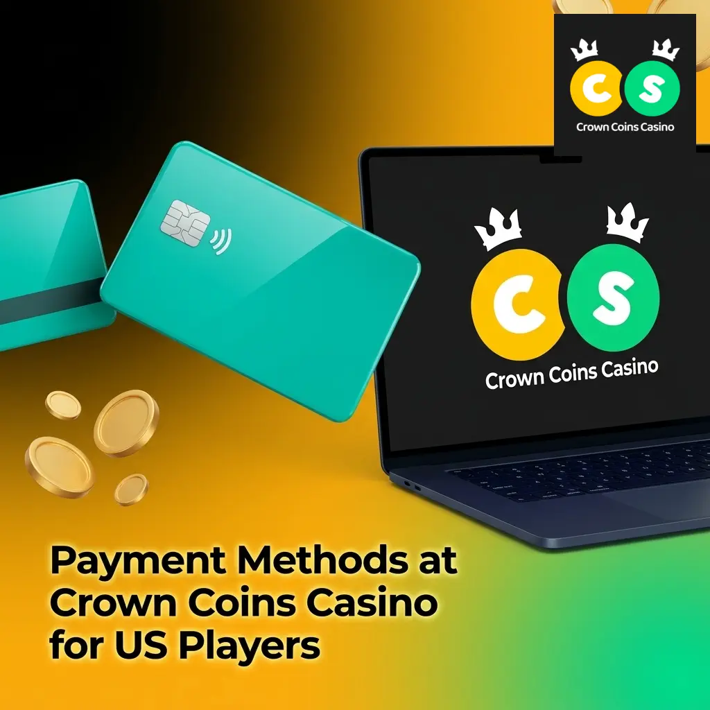 Crown Coins Casino US payment methods table showing Visa, Mastercard, Apple Pay, Skrill deposit and withdrawal limits
