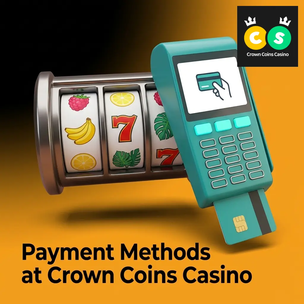 Crown Coins Casino payment methods including credit cards, digital wallets, and mobile payments for US players
