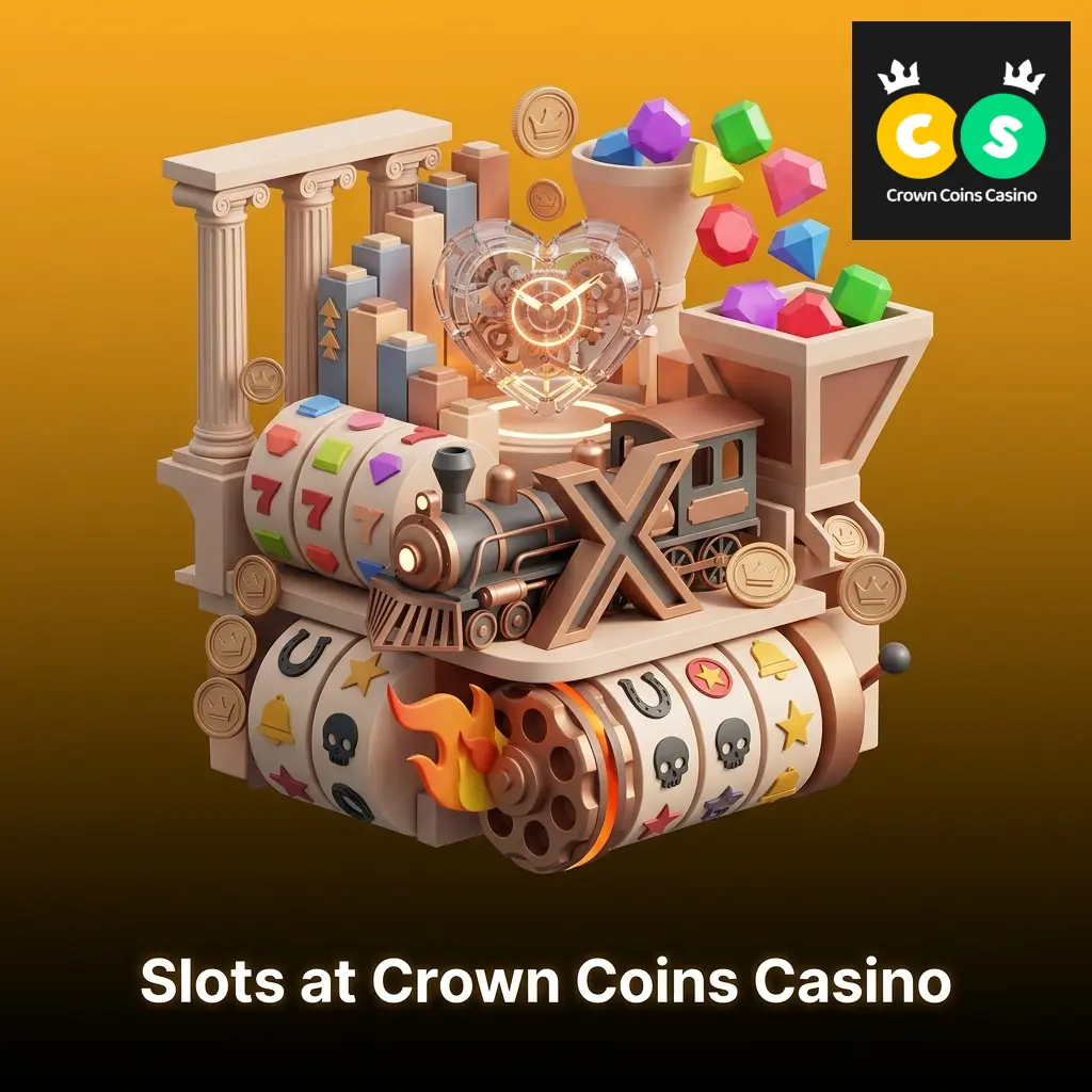 Crown Coins Casino slots including Gates of Olympus, Sweet Bonanza, and Money Train 4 from top providers like Pragmatic Play