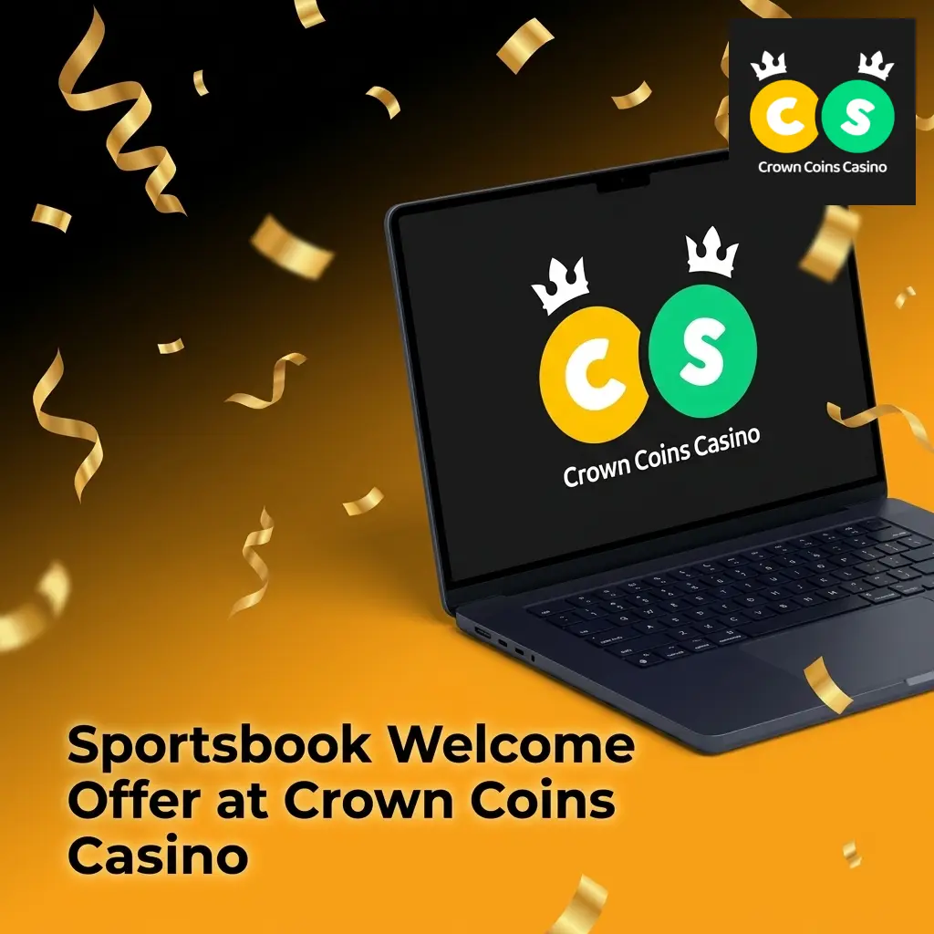 Crown Coins Casino sportsbook welcome offer with 100,000 Crown Coins and 2 Sweeps Coins for new players